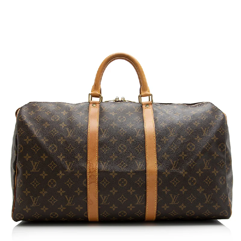 Louis Vuitton Vintage Monogram Canvas Keepall 50 Duffel Bag (SHF-21185)