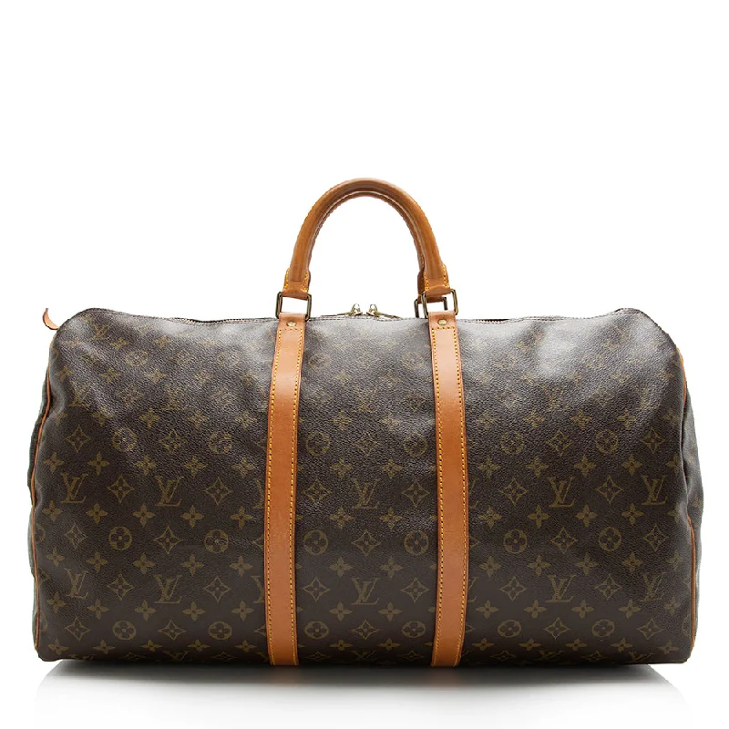 Louis Vuitton Vintage Monogram Canvas Keepall 55 Duffel Bag (SHF-16747)