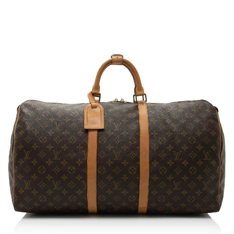 Louis Vuitton Vintage Monogram Canvas Keepall 55 Duffle Bag (SHF-s4h4Kj)