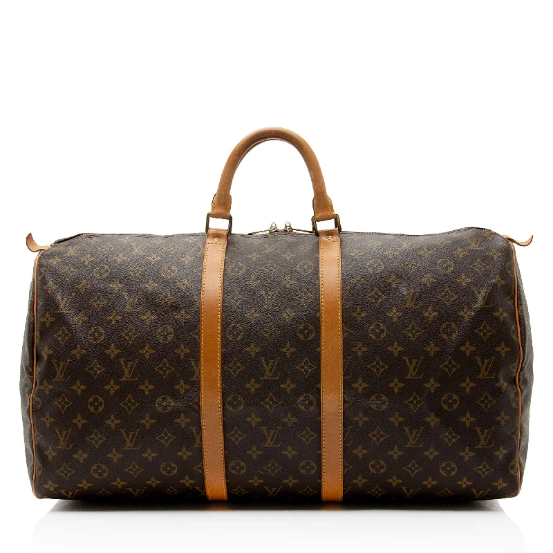 Louis Vuitton Vintage Monogram Canvas Keepall 55 Duffle Bag (SHF-z3uo3H)