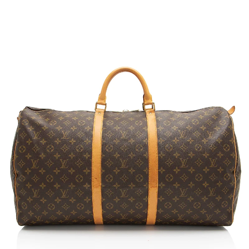 Louis Vuitton Vintage Monogram Canvas Keepall 60 Duffle (SHF-8kARCT)