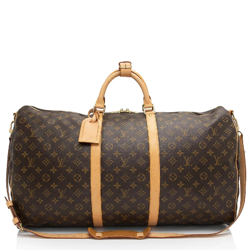 Louis Vuitton Vintage Monogram Canvas Keepall Bandouliere 60 Duffle Bag (SHF-2g6q76)