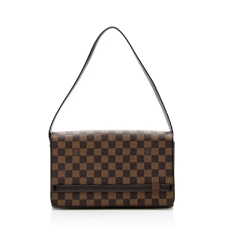 Louis Vuitton Damier Ebene Tribeca Long Shoulder Bag (SHF-16116)