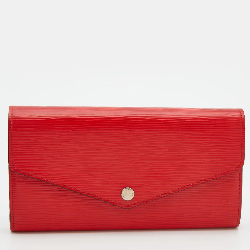 Louis Vuitton Coquelicot Epi Leather Sarah Wallet