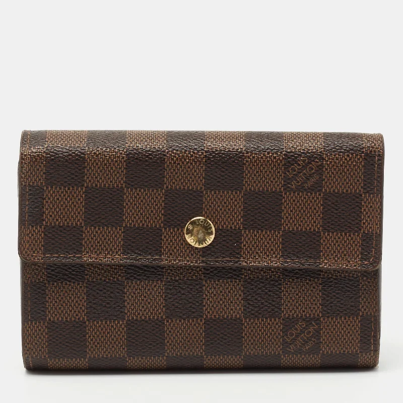 Louis Vuitton Damier Ebene Canvas Alexandra Wallet