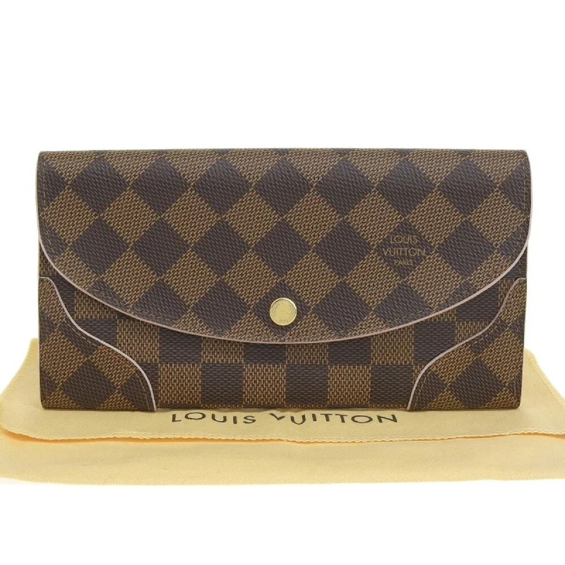 Louis Vuitton Damier Portefeuille Long Wallet with Kaisahock Pink Rose Ballerine N61227