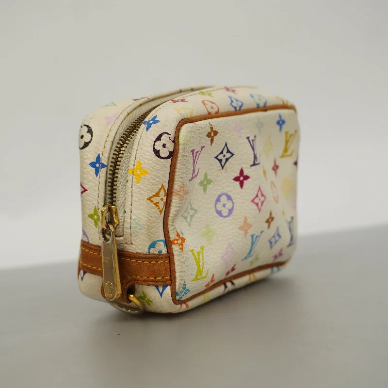 Louis VuittonAuth  Monogram Multicolore True Swapiti M58033 Women's Pouch Blanc